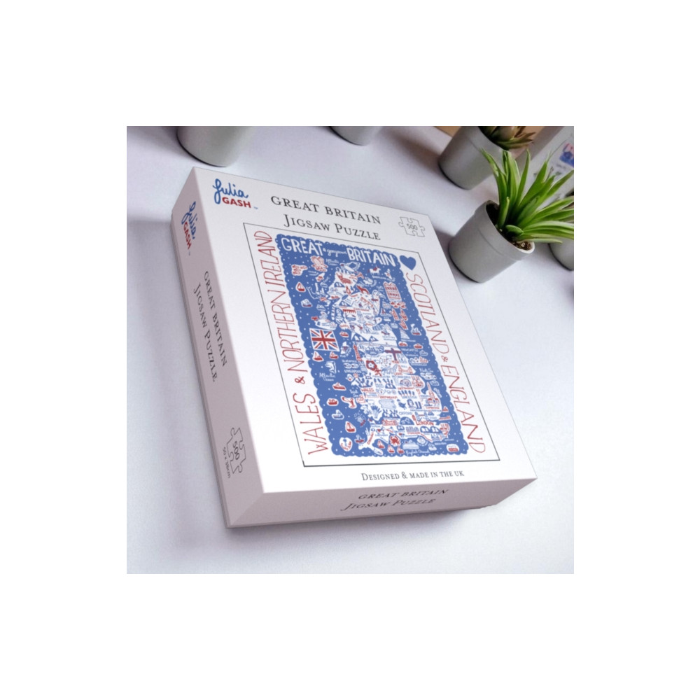 Produktbild för Julia Gash 500 Piece Jigsaw - Great Britain