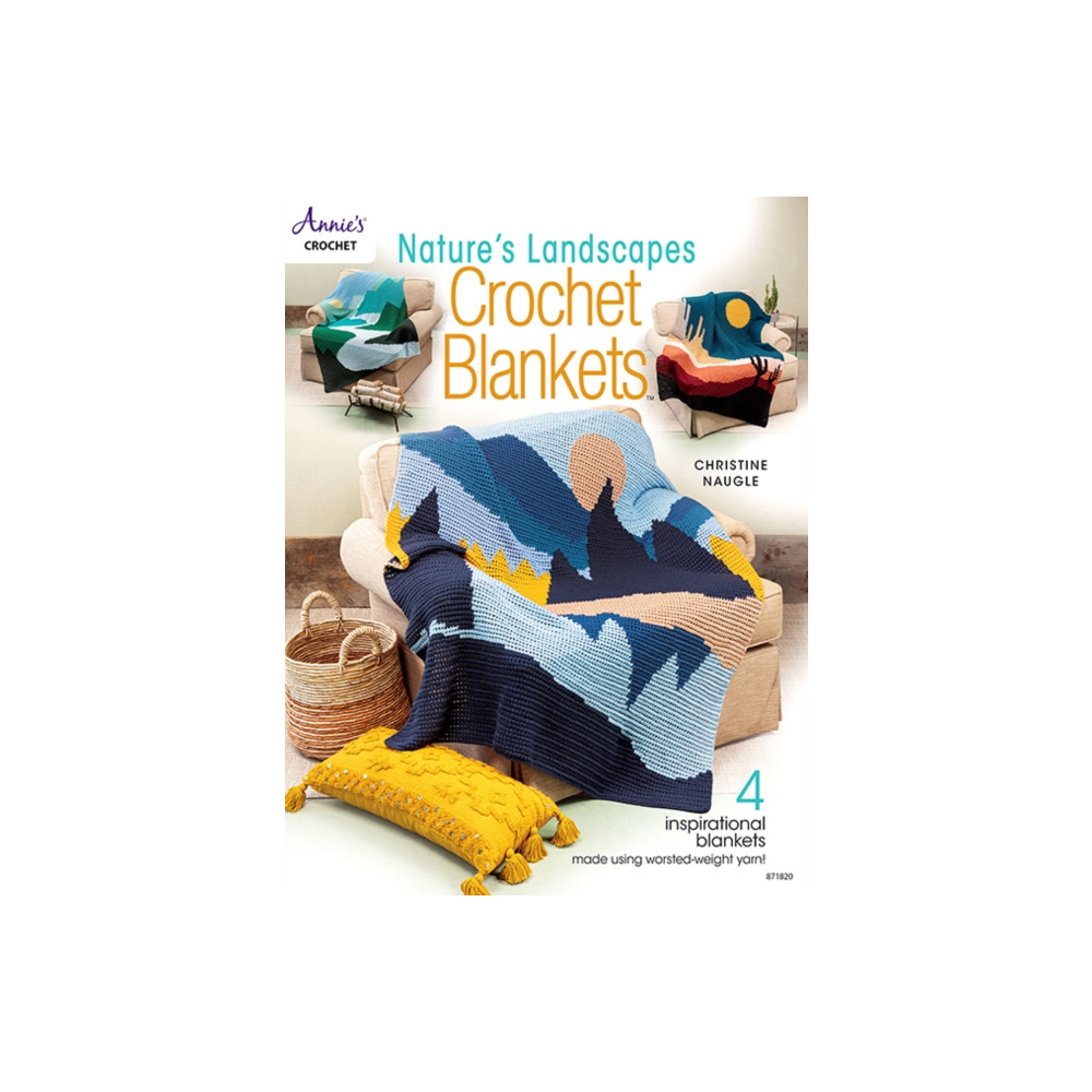 Produktbild för Nature's Landscapes Crochet Blankets (häftad, eng)