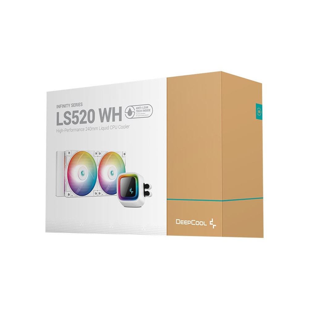 Produktbild för Deepcool LS520 WH - kylsystem med vätska till processorn