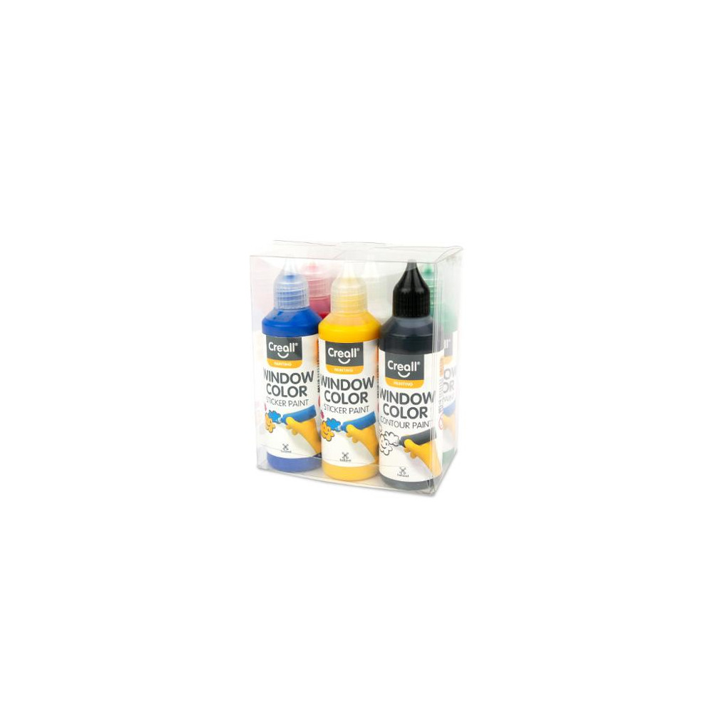 Produktbild för Fönsterfärg CREALL 6x80ml