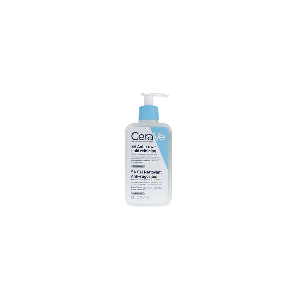 Produktbild för CeraVe SA Smoothing Cleanser softening cleansing gel for dry, rough skin with an uneven surface 236 ml
