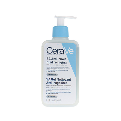 CeraVe CeraVe SA Smoothing Cleanser softening cleansing gel for dry, rough skin with an uneven surface 236 ml