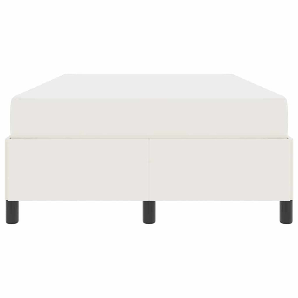 Produktbild för Sängram med madrass Kräm 120 x 190 cm tyg