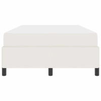 Produktbild för Sängram med madrass Kräm 120 x 190 cm tyg