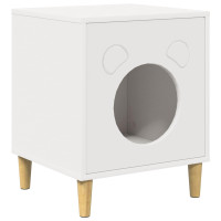 Produktbild för Katt hus Vit 42,5 x 40 x 53 cm Konstruerat trä