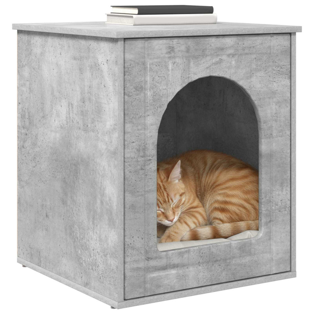 Produktbild för Katt hus Betong 53 x 52 x 62 cm Konstruerat trä