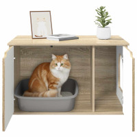 Produktbild för Katt hus Sonoma 85 x 55 x 50,5 cm Konstruerat trä