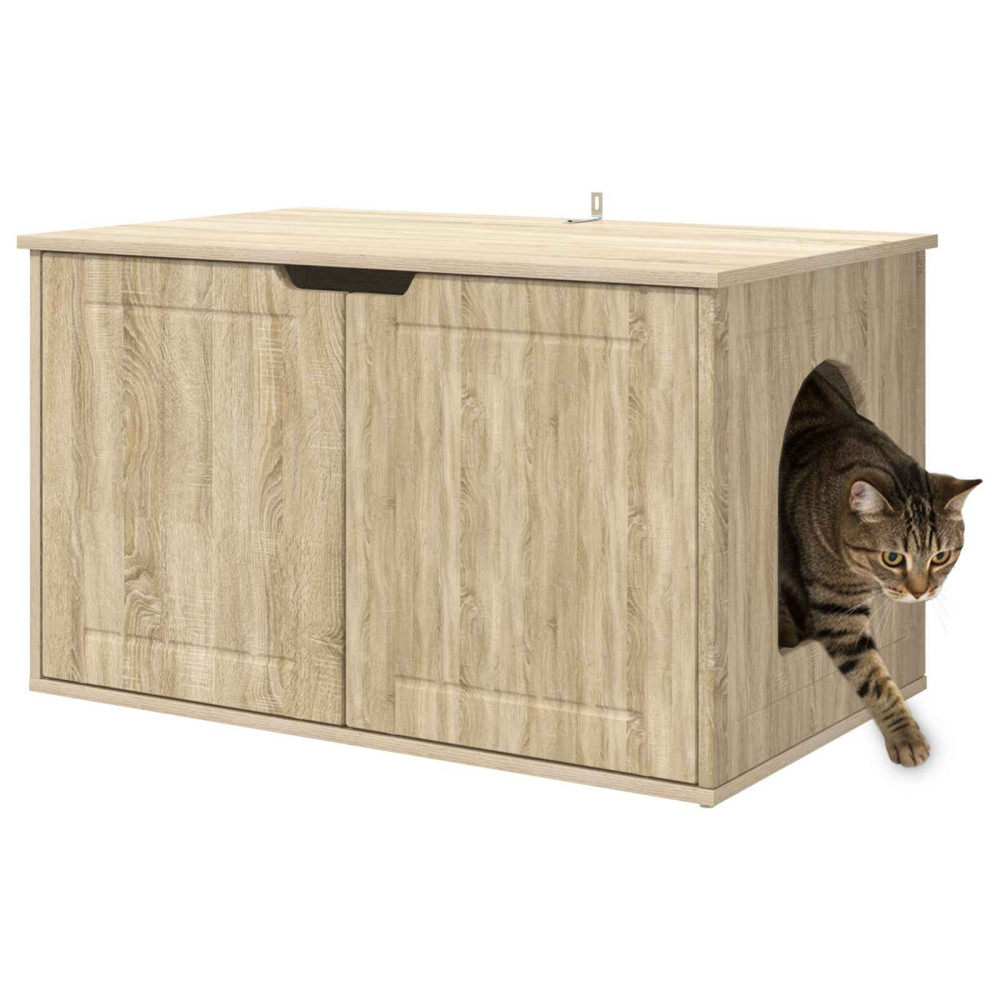 Produktbild för Katt hus Sonoma 85 x 55 x 50,5 cm Konstruerat trä