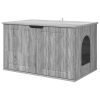 Produktbild för Katt hus Grå Sonoma 85 x 55 x 50,5 cm Konstruerat trä
