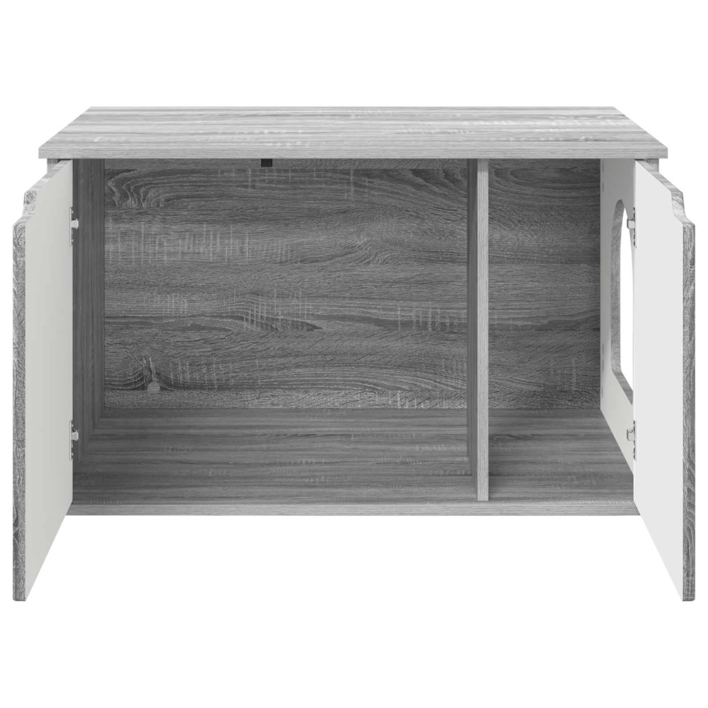 Produktbild för Katt hus Grå Sonoma 85 x 55 x 50,5 cm Konstruerat trä