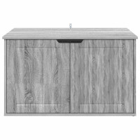 Produktbild för Katt hus Grå Sonoma 85 x 55 x 50,5 cm Konstruerat trä