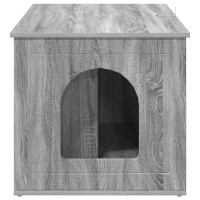 Produktbild för Katt hus Grå Sonoma 85 x 55 x 50,5 cm Konstruerat trä