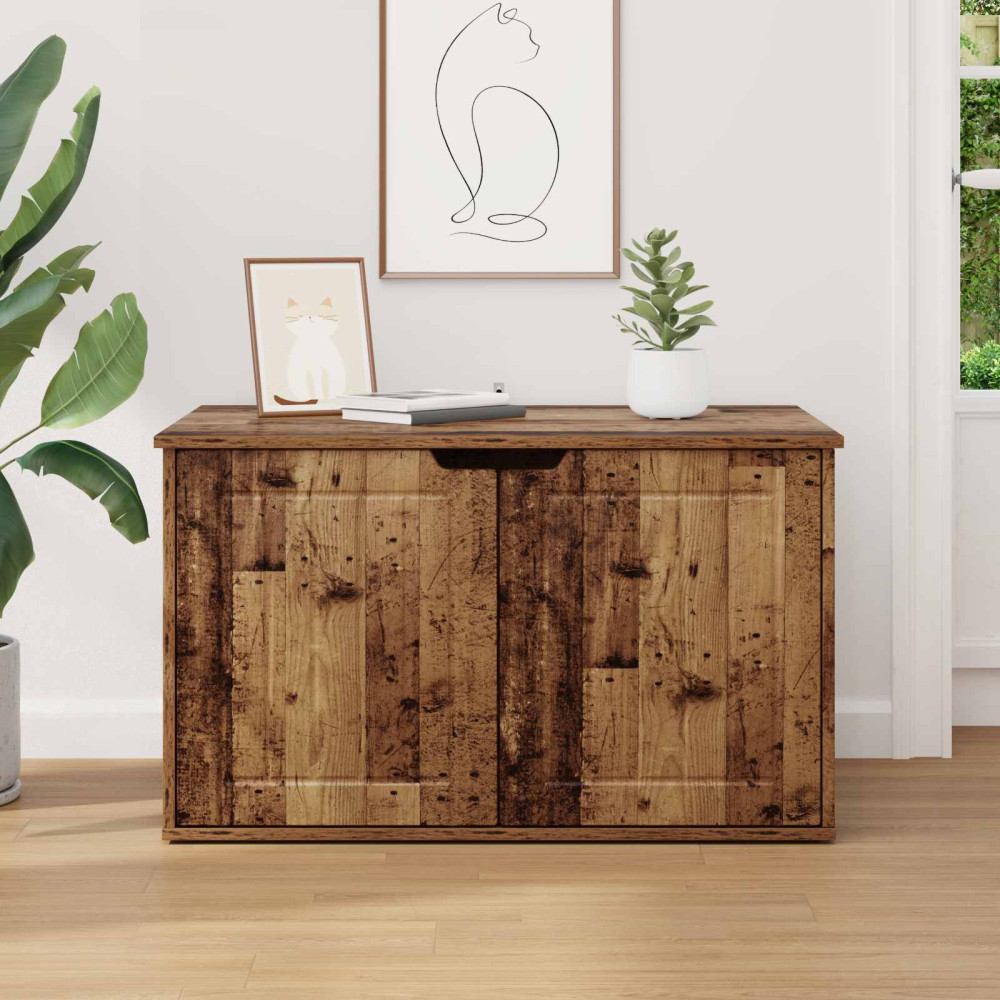 Produktbild för Katt hus Gammalt trä 85 x 55 x 50,5 cm Konstruerat trä