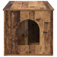 Produktbild för Katt hus Gammalt trä 85 x 55 x 50,5 cm Konstruerat trä