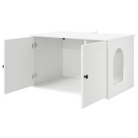 Produktbild för Katt hus Vit 85 x 55 x 50,5 cm Konstruerat trä