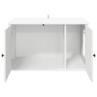 Produktbild för Katt hus Vit 85 x 55 x 50,5 cm Konstruerat trä