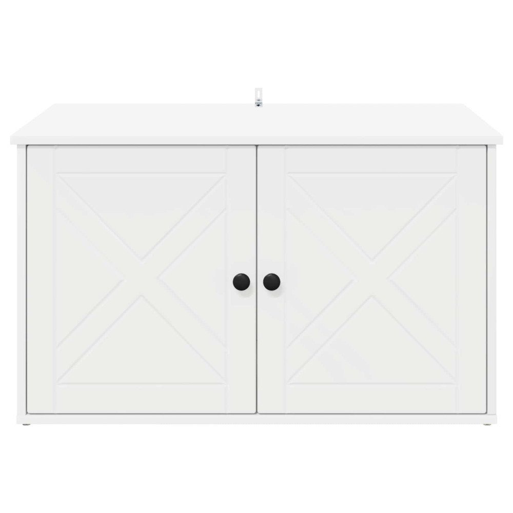 Produktbild för Katt hus Vit 85 x 55 x 50,5 cm Konstruerat trä