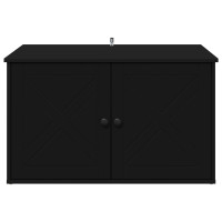 Produktbild för Katt hus Svart 85 x 55 x 50,5 cm Konstruerat trä