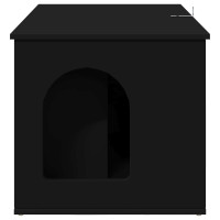 Produktbild för Katt hus Svart 85 x 55 x 50,5 cm Konstruerat trä