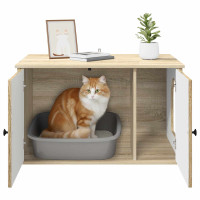 Produktbild för Katt hus Sonoma 85 x 55 x 50,5 cm Konstruerat trä