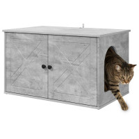 Produktbild för Katt hus Betong 85 x 55 x 50 cm Konstruerat trä