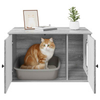 Produktbild för Katt hus Grå Sonoma 85 x 55 x 50 cm Konstruerat trä