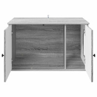 Produktbild för Katt hus Grå Sonoma 85 x 55 x 50 cm Konstruerat trä