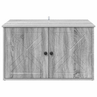 Produktbild för Katt hus Grå Sonoma 85 x 55 x 50 cm Konstruerat trä
