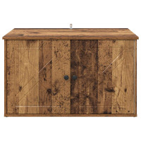 Produktbild för Katt hus Gammalt trä 85 x 55 x 50 cm Konstruerat trä