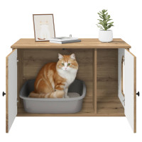 Produktbild för Katt hus Artisan Ek 85 x 55 x 50 cm Konstruerat trä