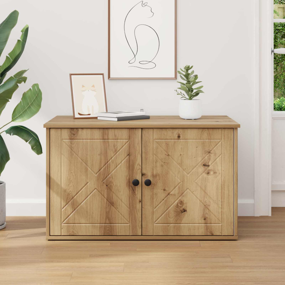 Produktbild för Katt hus Artisan Ek 85 x 55 x 50 cm Konstruerat trä