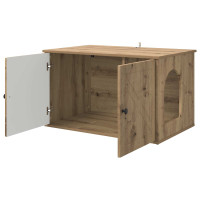 Produktbild för Katt hus Artisan Ek 85 x 55 x 50 cm Konstruerat trä