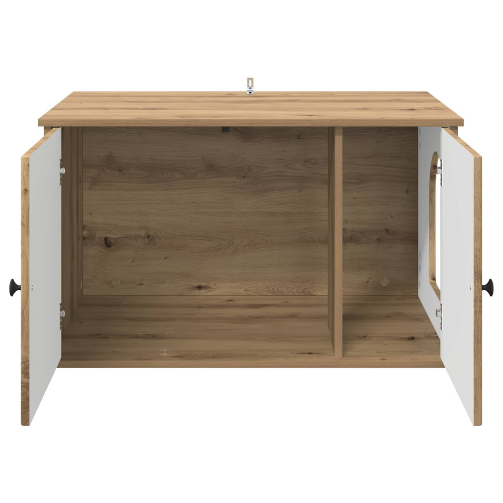 Produktbild för Katt hus Artisan Ek 85 x 55 x 50 cm Konstruerat trä