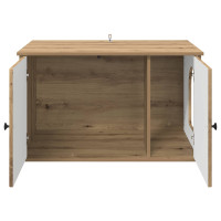 Produktbild för Katt hus Artisan Ek 85 x 55 x 50 cm Konstruerat trä