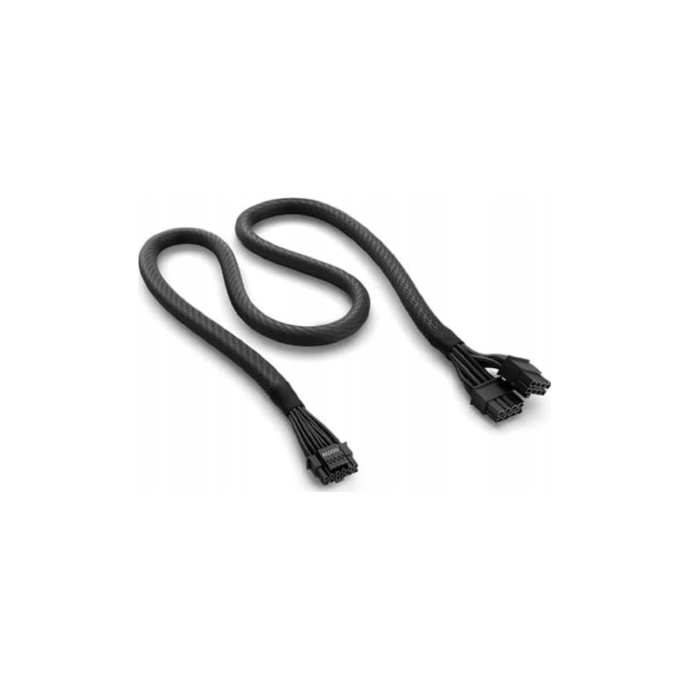 Produktbild för NZXT 12VHPWR Adapter Cable - strömkabel - 16-stifts PCI-matning till 8-stifts PCIe-ström - 65 cm