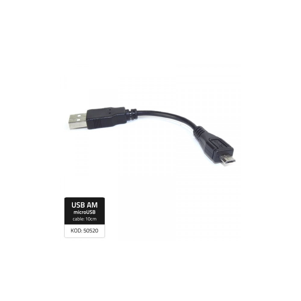 Produktbild för Qoltec - USB-adapter - mikro-USB typ B till USB - 10 cm