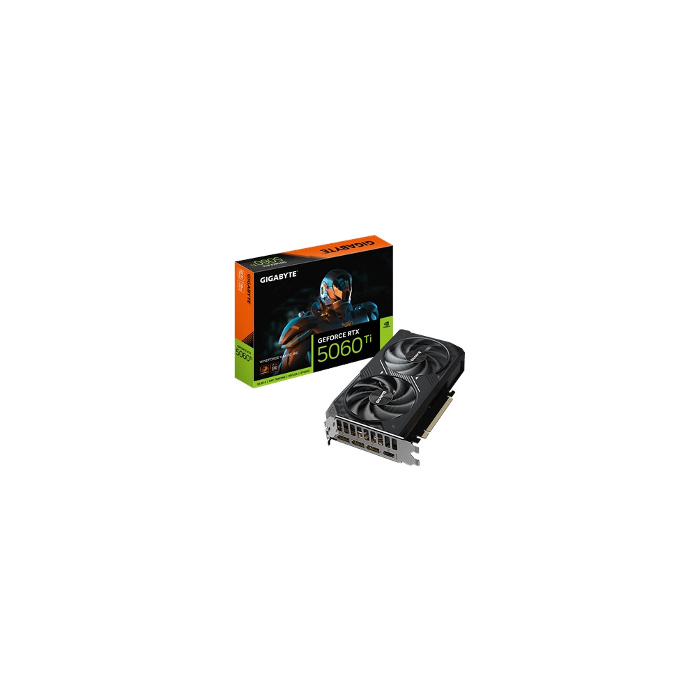 Produktbild för Gigabyte WINDFORCE MAX - OC Edition - grafikkort - GeForce RTX 5060 Ti - 16 GB