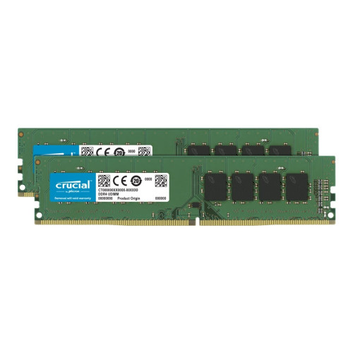 Crucial Crucial - DDR4 - sats - 32 GB: 2 x 16 GB - DIMM 288-pin - 3200 MHz / PC4-25600 - ej buffrad