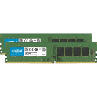 Produktbild för Crucial - DDR4 - sats - 32 GB: 2 x 16 GB - DIMM 288-pin - 3200 MHz / PC4-25600 - ej buffrad