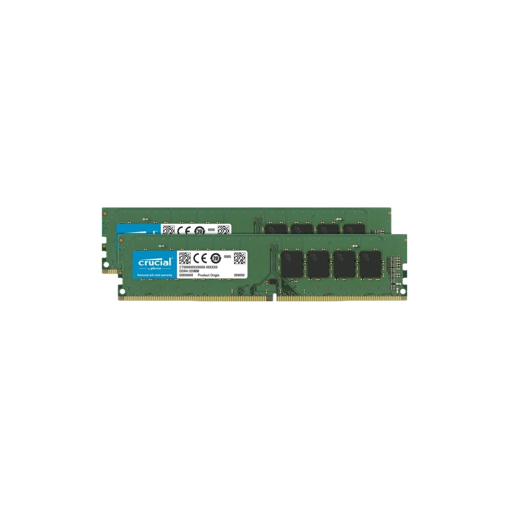 Produktbild för Crucial - DDR4 - sats - 32 GB: 2 x 16 GB - DIMM 288-pin - 3200 MHz / PC4-25600 - ej buffrad