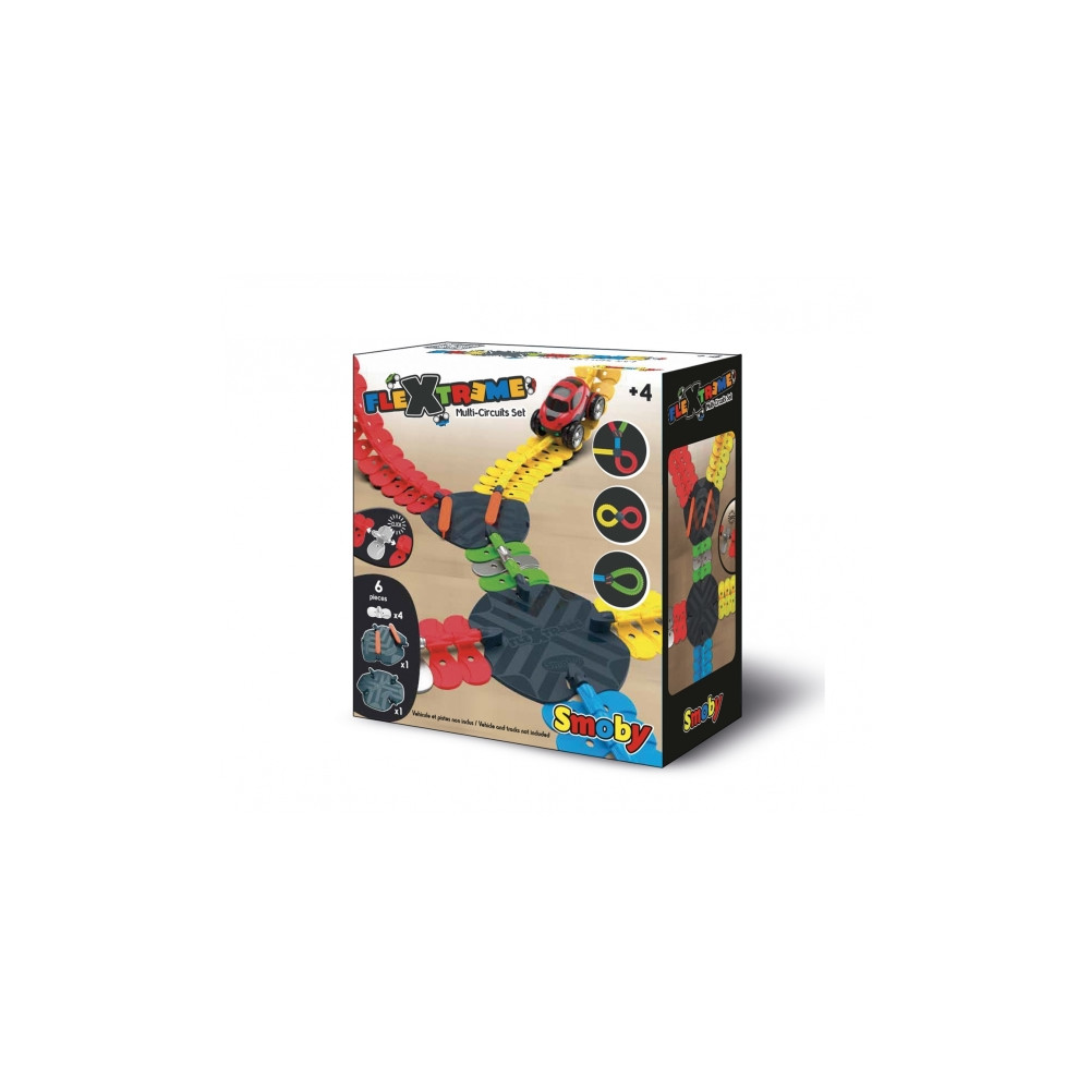 Produktbild för Smoby FleXtreme Multi-Ciricuits-Set, Bana för leksaksfordon,...