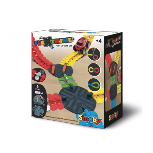 Smoby Smoby FleXtreme Multi-Ciricuits-Set, Bana för leksaksfordon,...
