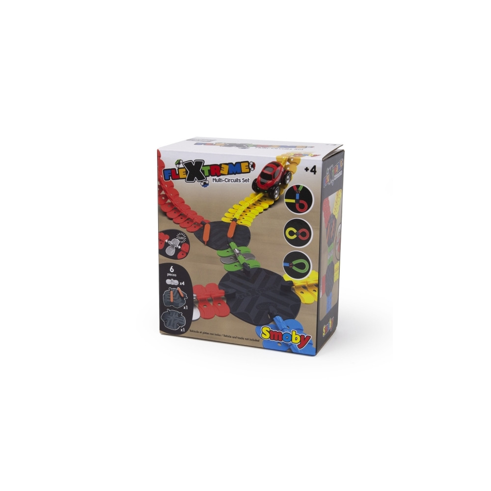 Produktbild för Smoby FleXtreme Multi-Ciricuits-Set, Bana för leksaksfordon,...