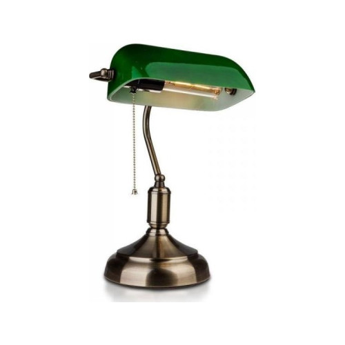 V-TAC V-TAC Banker's Table Lamp VT-7151 E27 Gamla guldgrön skärm 3...