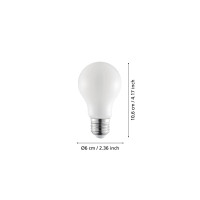 Produktbild för Eglo - LED-glödlampa - form: A60 - E27 - 4.5 W - varmt vitt ljus - 3000 K - opal