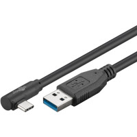 Produktbild för Goobay 66500, 0,5 m, USB A, USB C, USB 3.2 Gen 1 (3.1 Gen 1)...