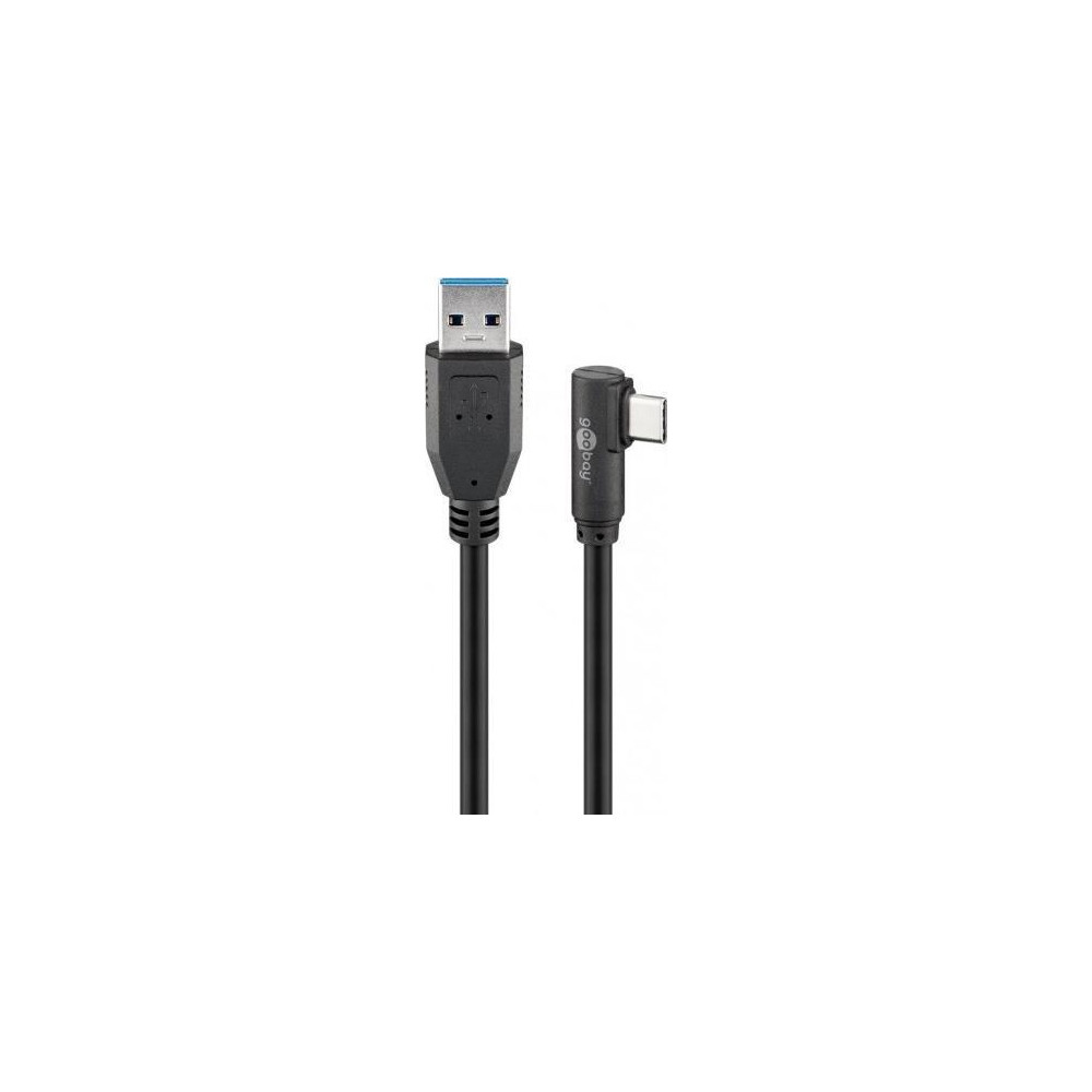 Produktbild för Goobay 66500, 0,5 m, USB A, USB C, USB 3.2 Gen 1 (3.1 Gen 1)...