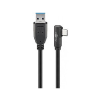 Produktbild för Goobay 66500, 0,5 m, USB A, USB C, USB 3.2 Gen 1 (3.1 Gen 1)...