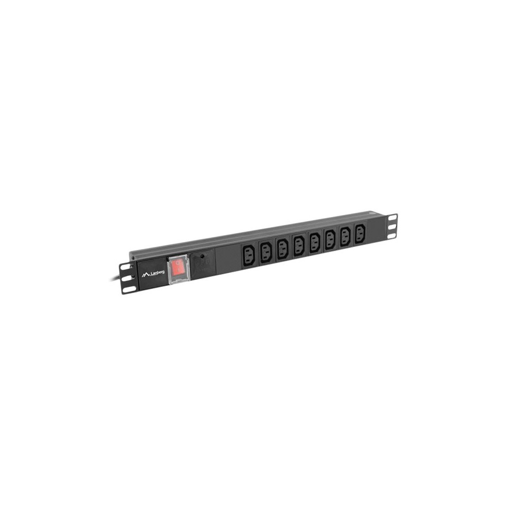 Produktbild för Lanberg PDU-08I-0200-C20-BK - överspänningsskydd - 4000 watt