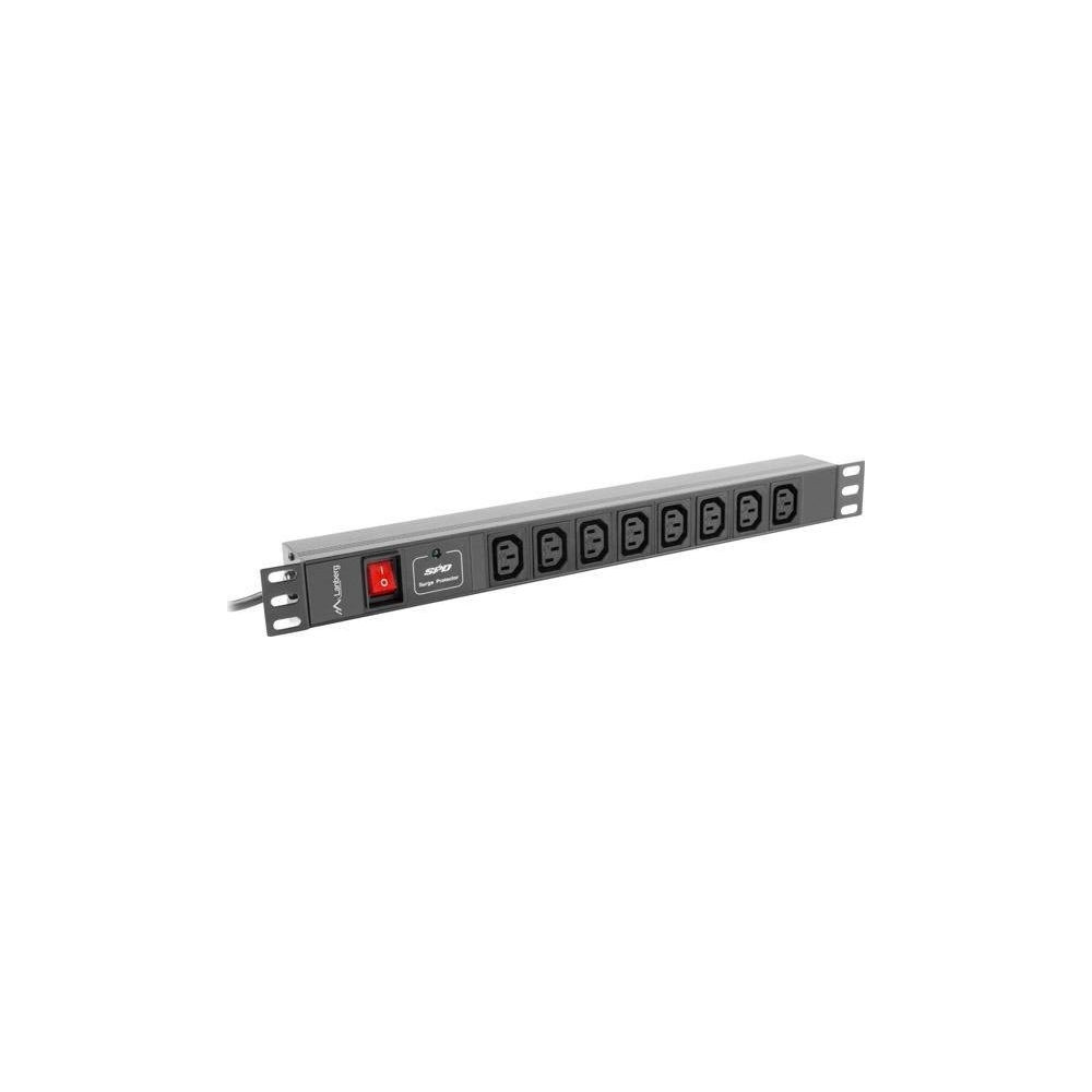 Produktbild för Lanberg PDU-08I-0200-C20-BK - överspänningsskydd - 4000 watt